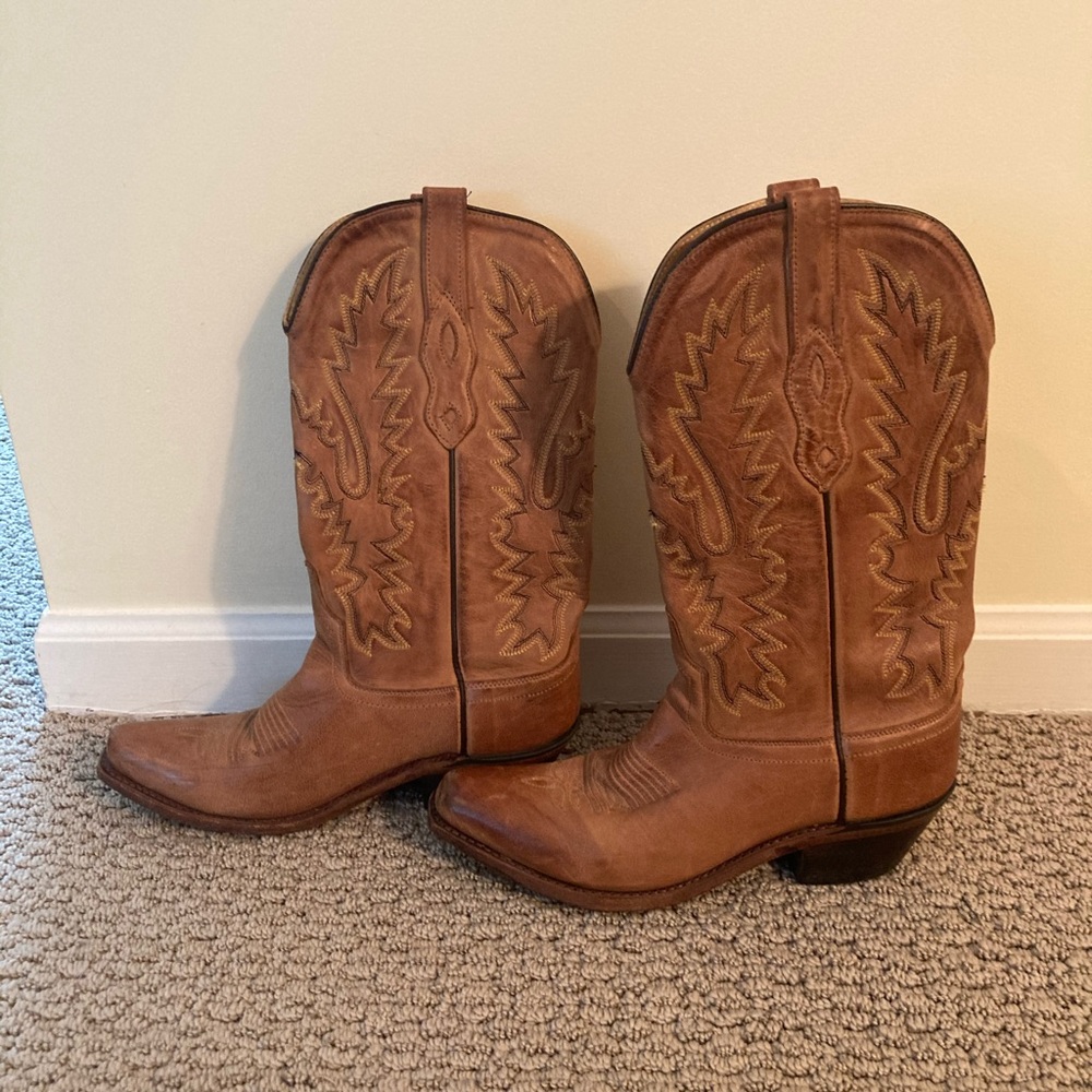 COPY - Womens Leather Old West LF1529 cowboy boots 6